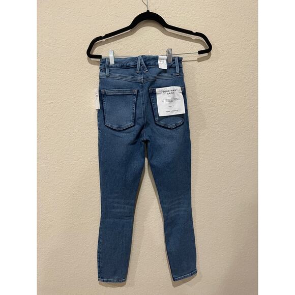 Good American Good Waist Crop Jeans Size 26 New with Tags - Picture 9 of 10